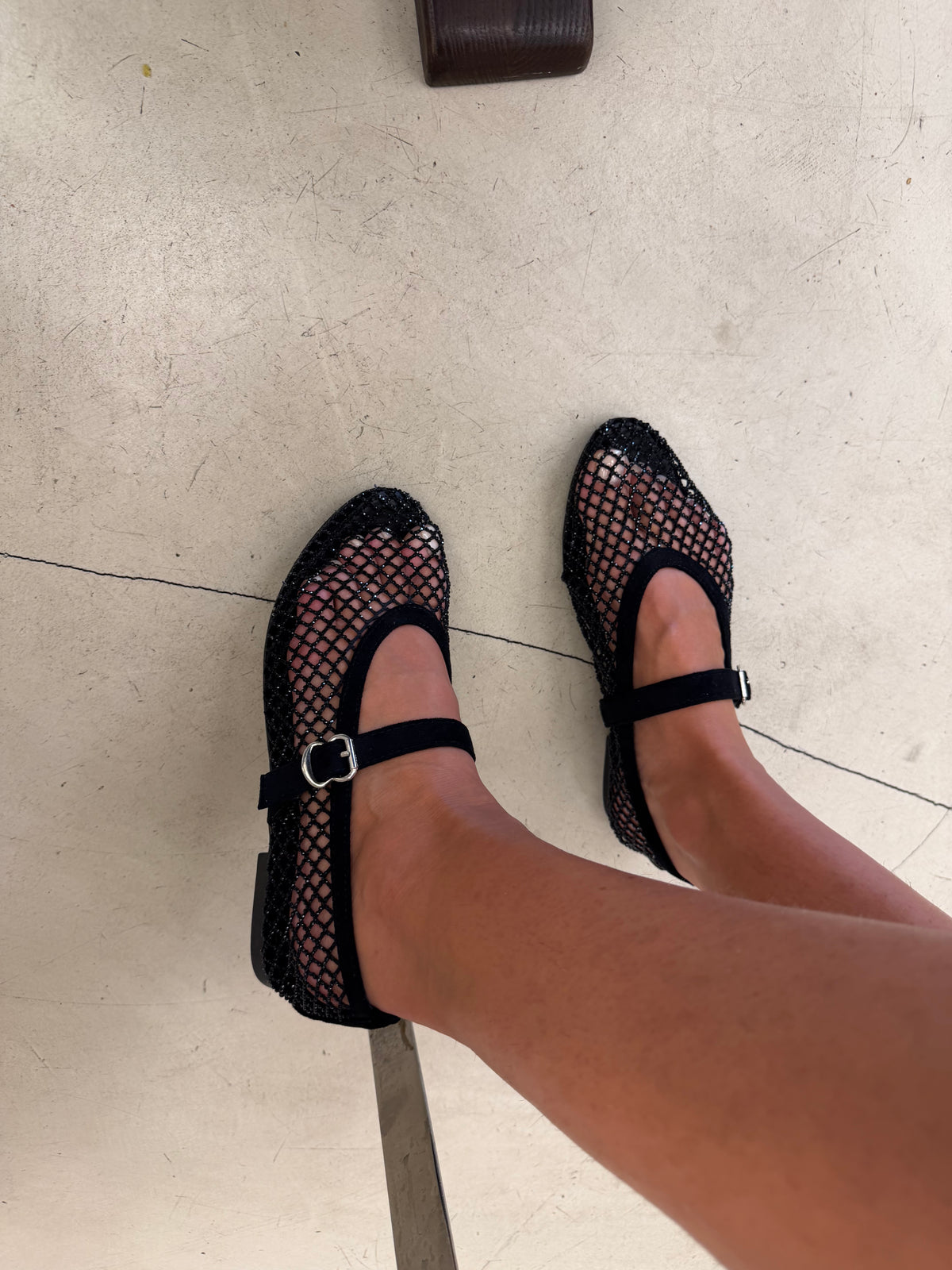 Ballerine brillante JOSA noire