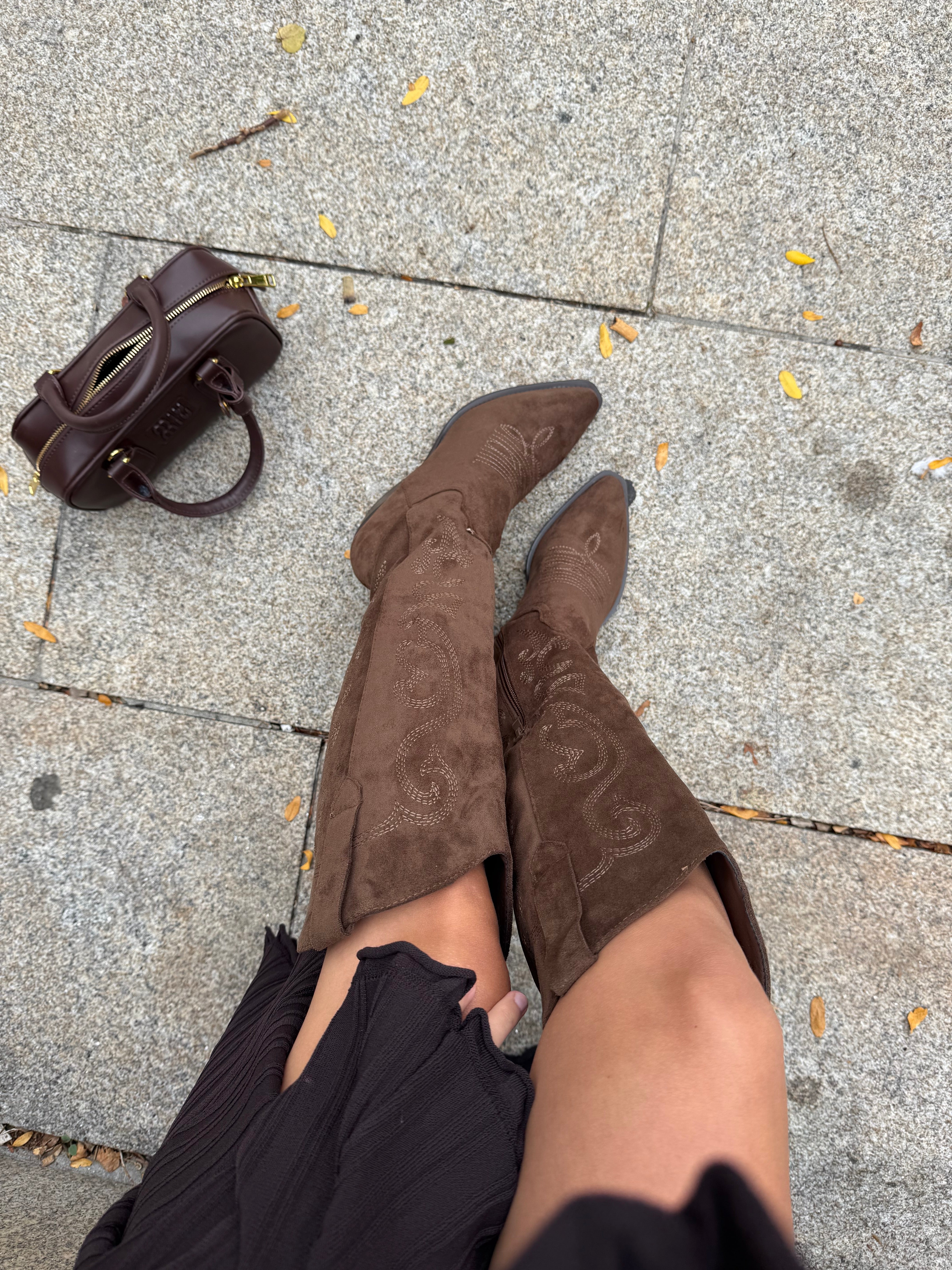Santiag ALANA taupe marron