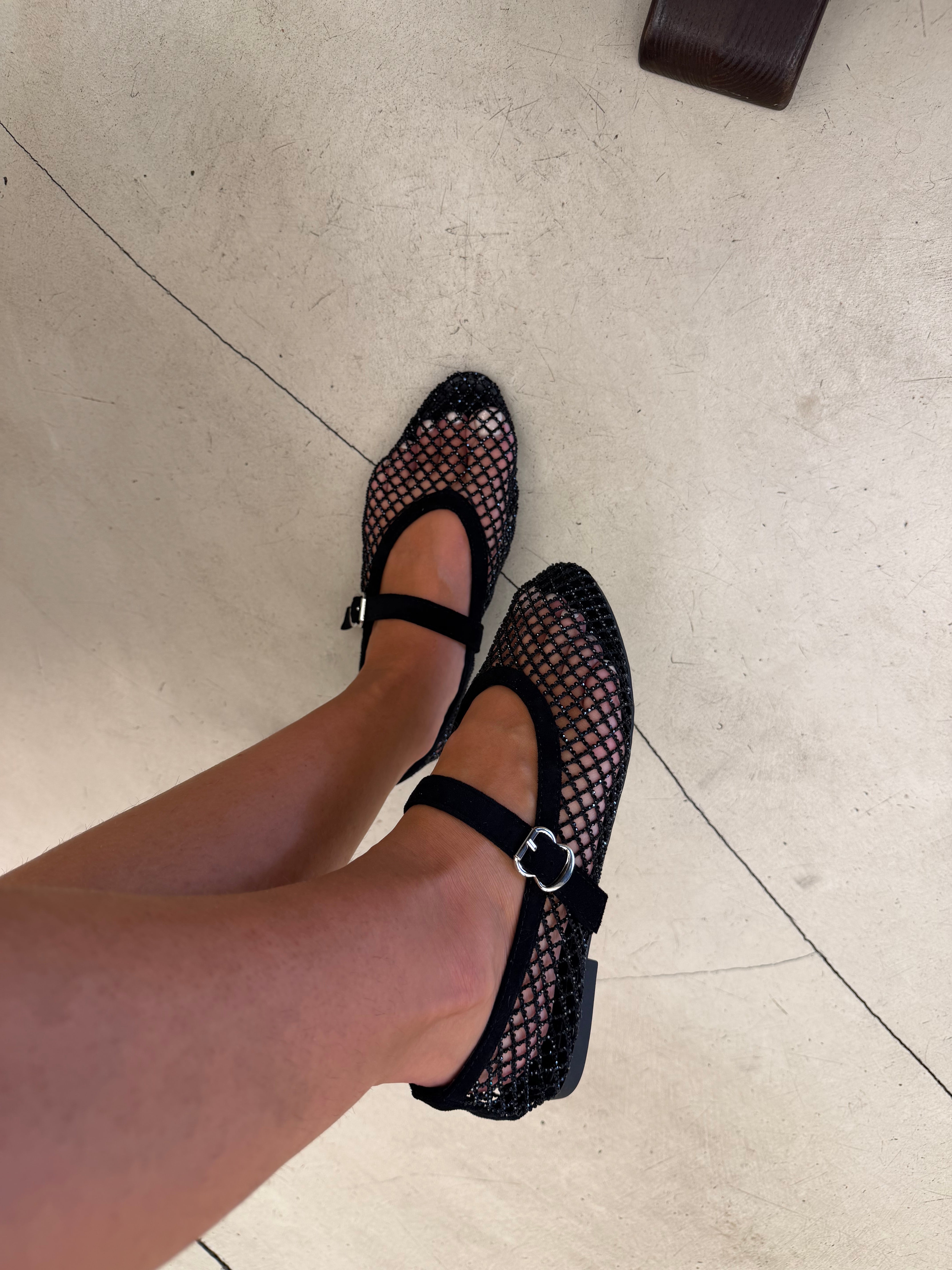 Ballerine brillante JOSA noire