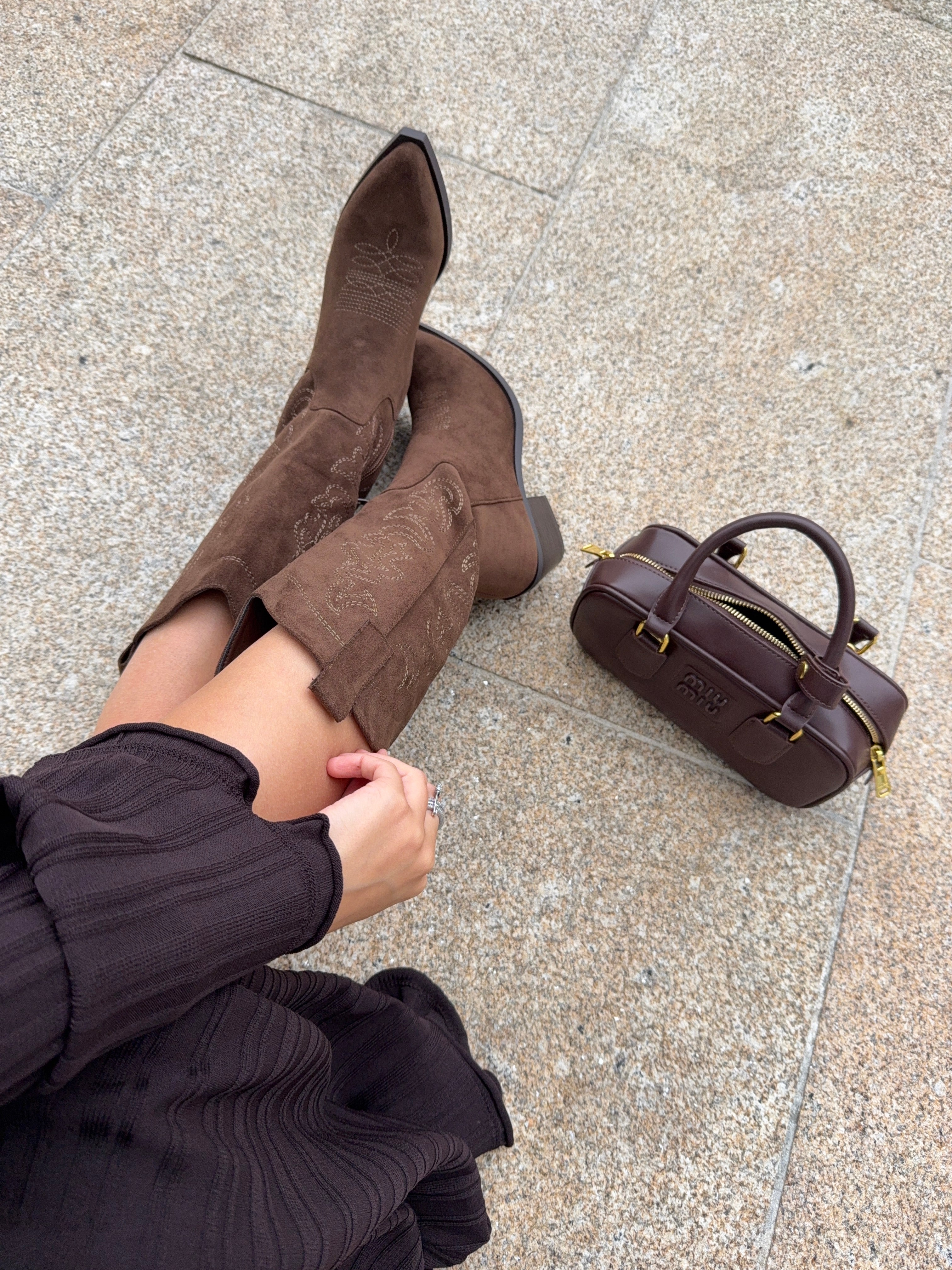 Santiag DAYSIE taupe marron