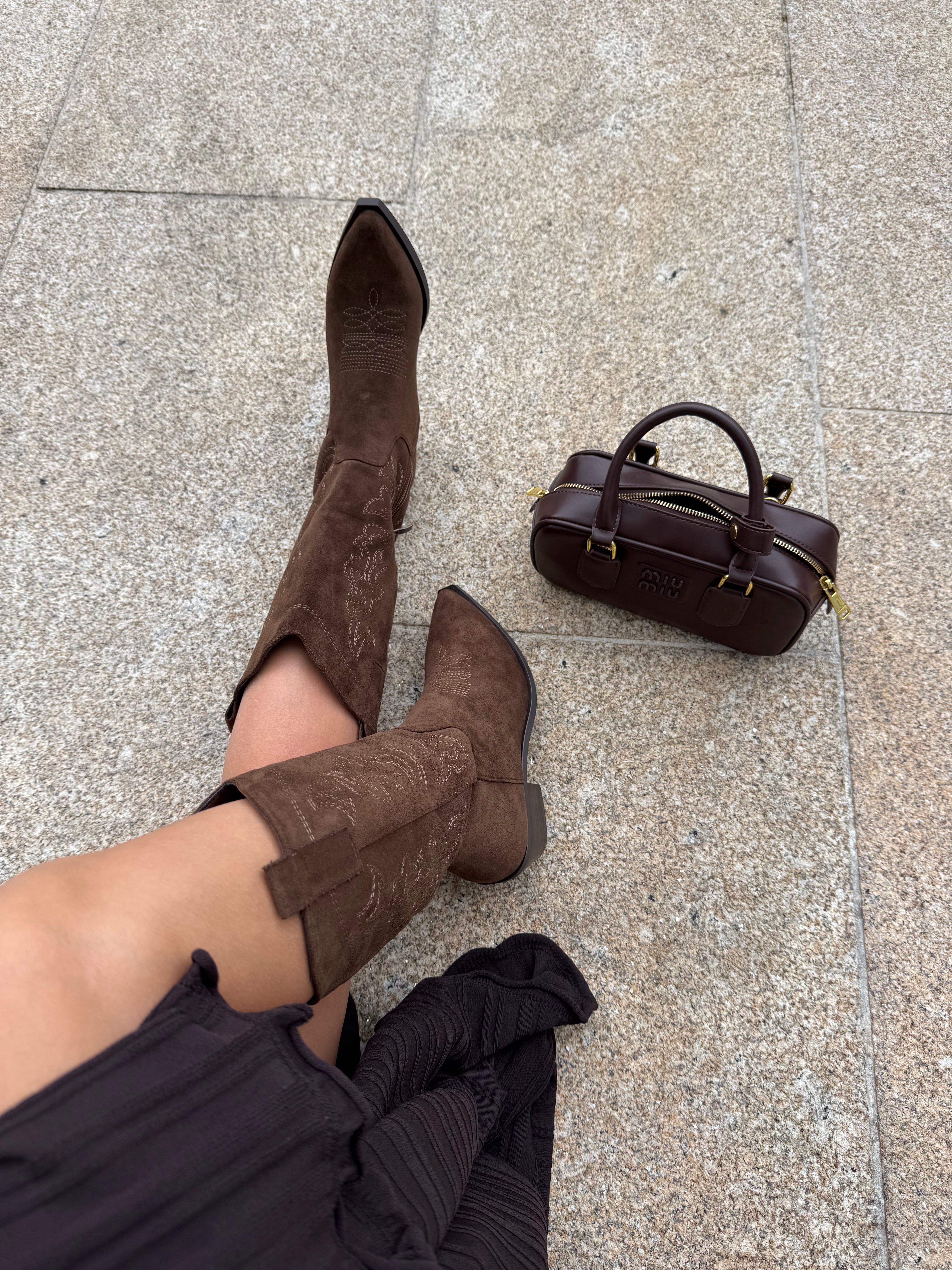 Santiag DAYSIE taupe marron
