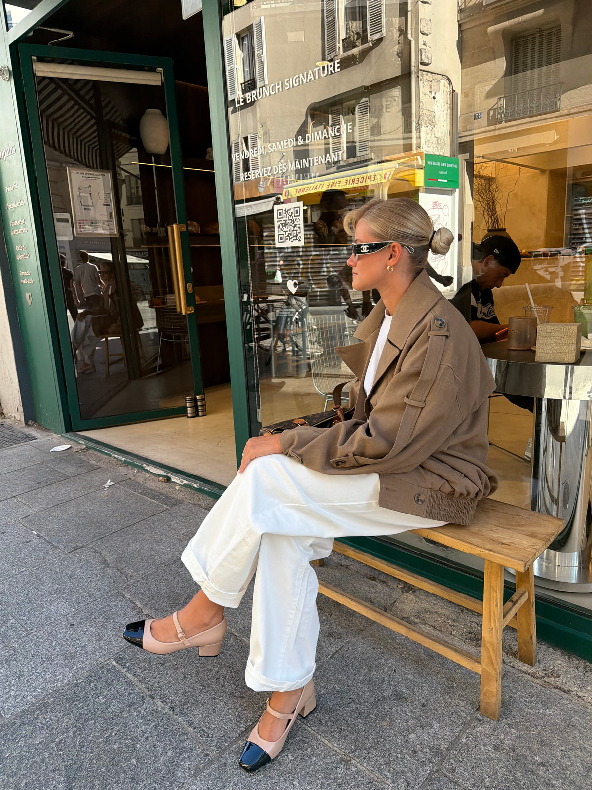 Talon ENY talon beige noir