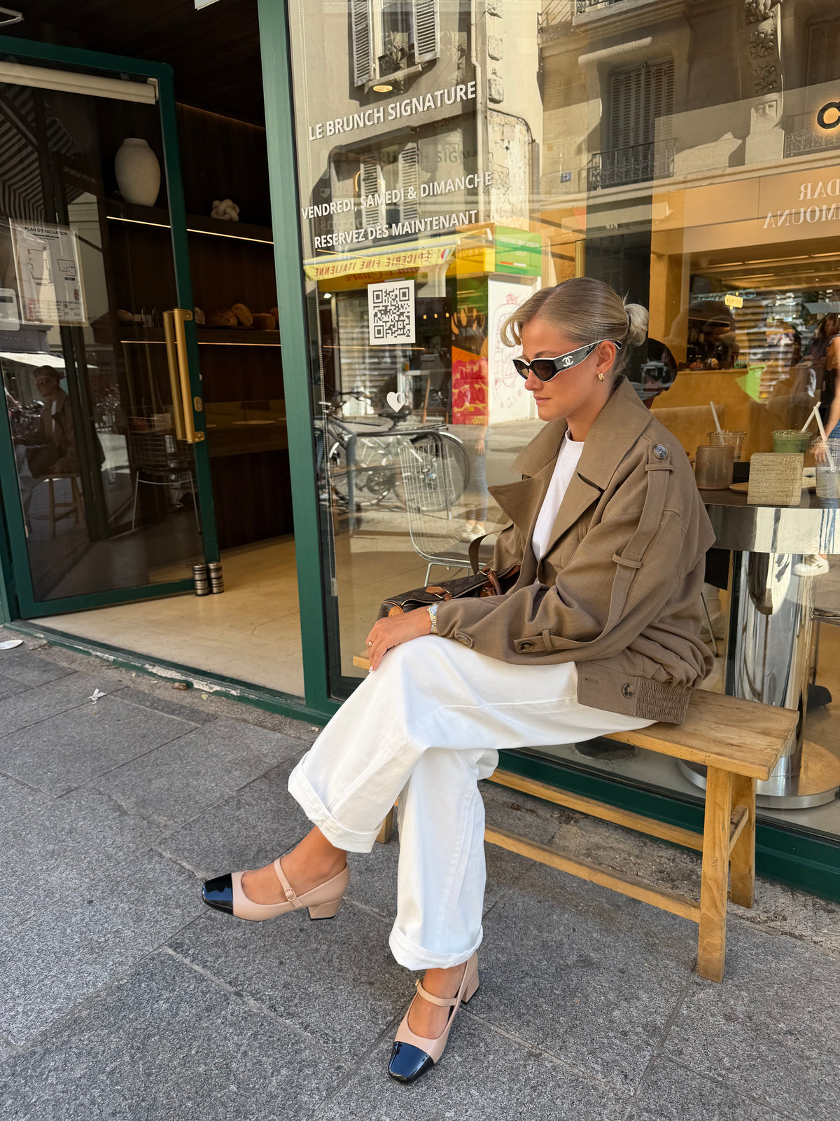 Talon ENY talon beige noir