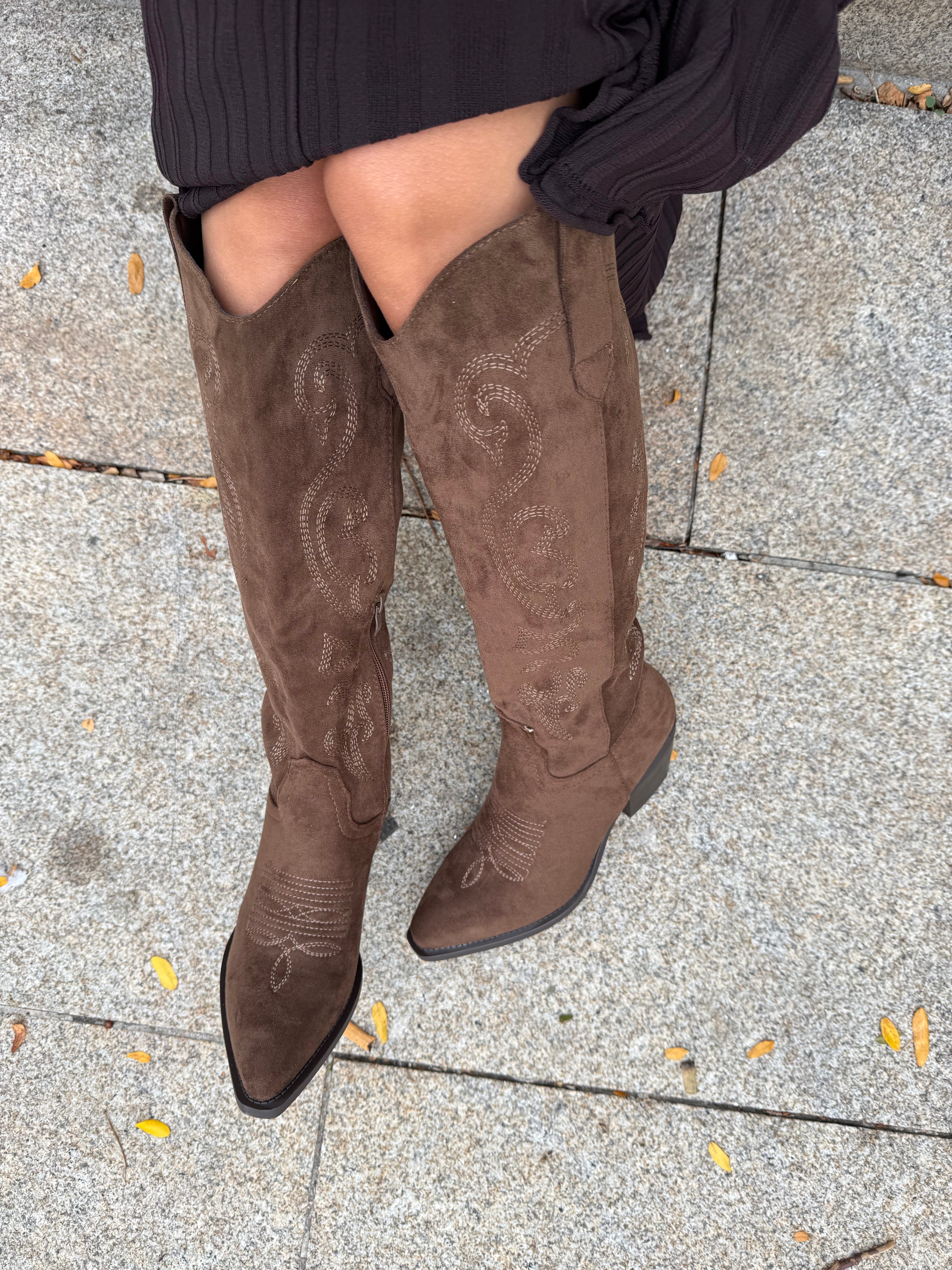 Santiag ALANA taupe marron