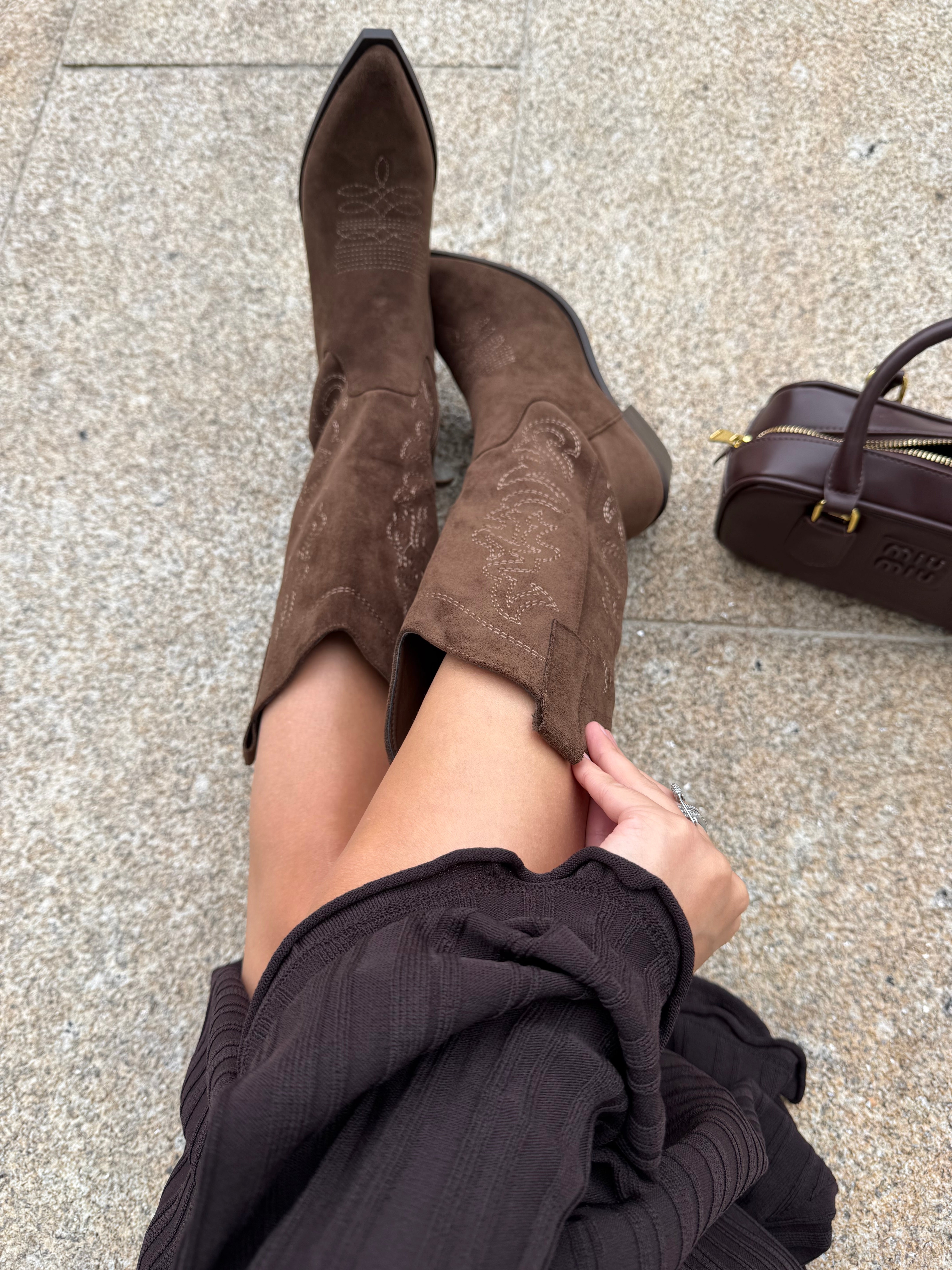 Santiag DAYSIE taupe marron