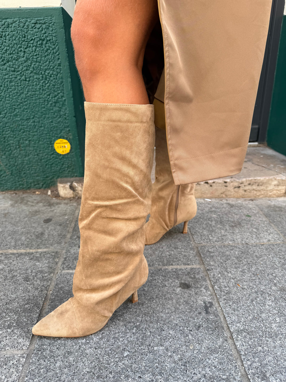 Botte haute MILA beige