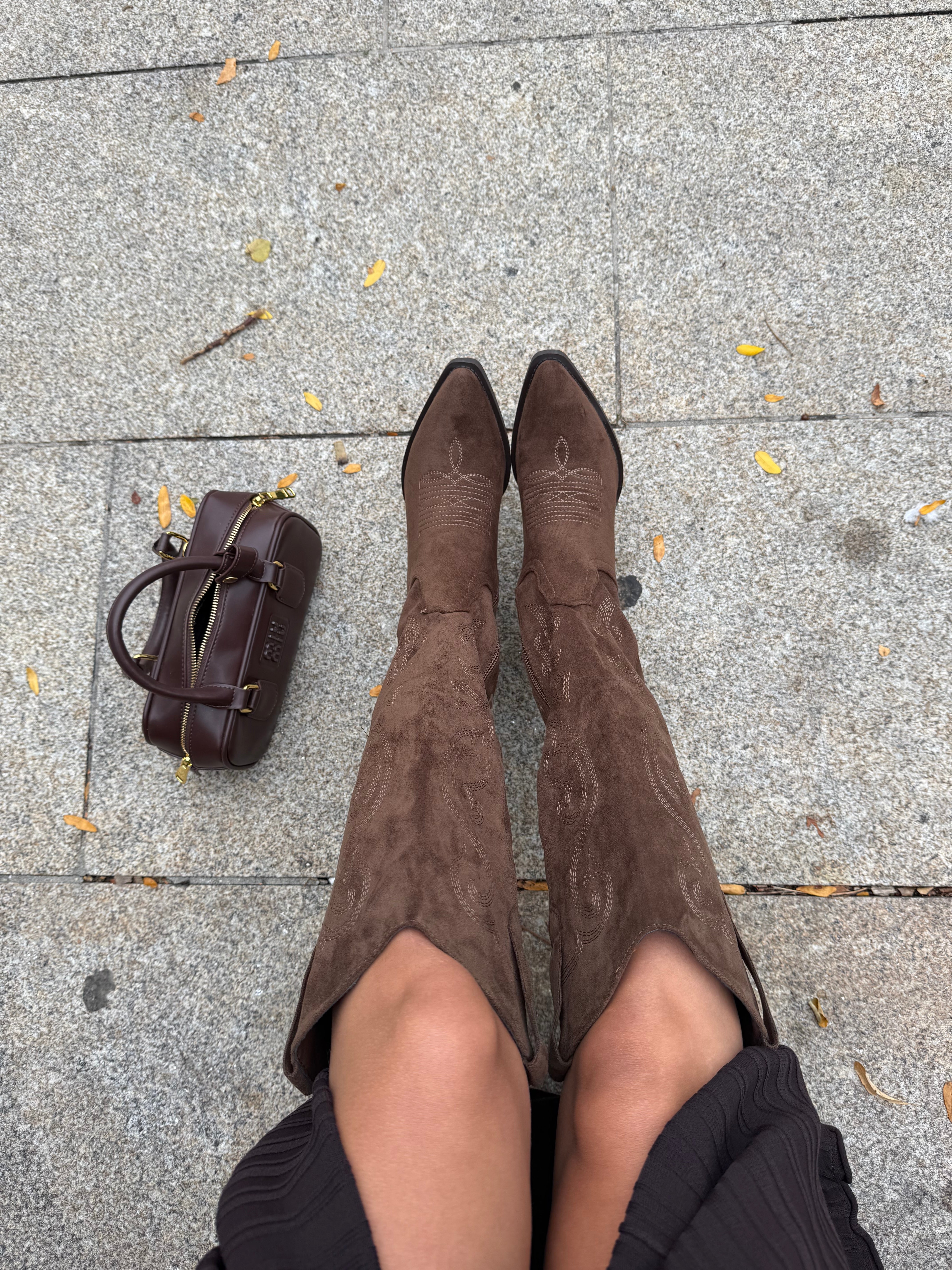 Santiag ALANA taupe marron