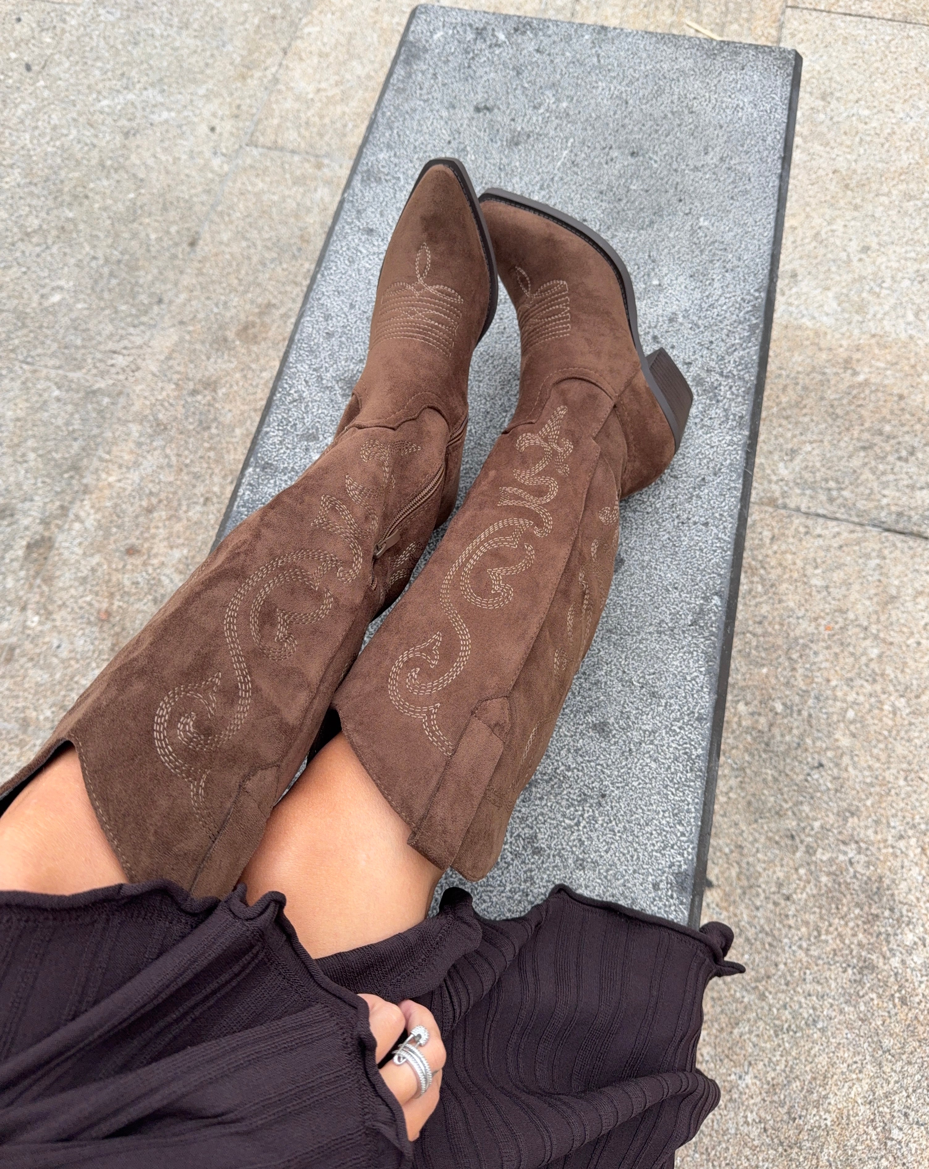 Santiag ALANA taupe marron