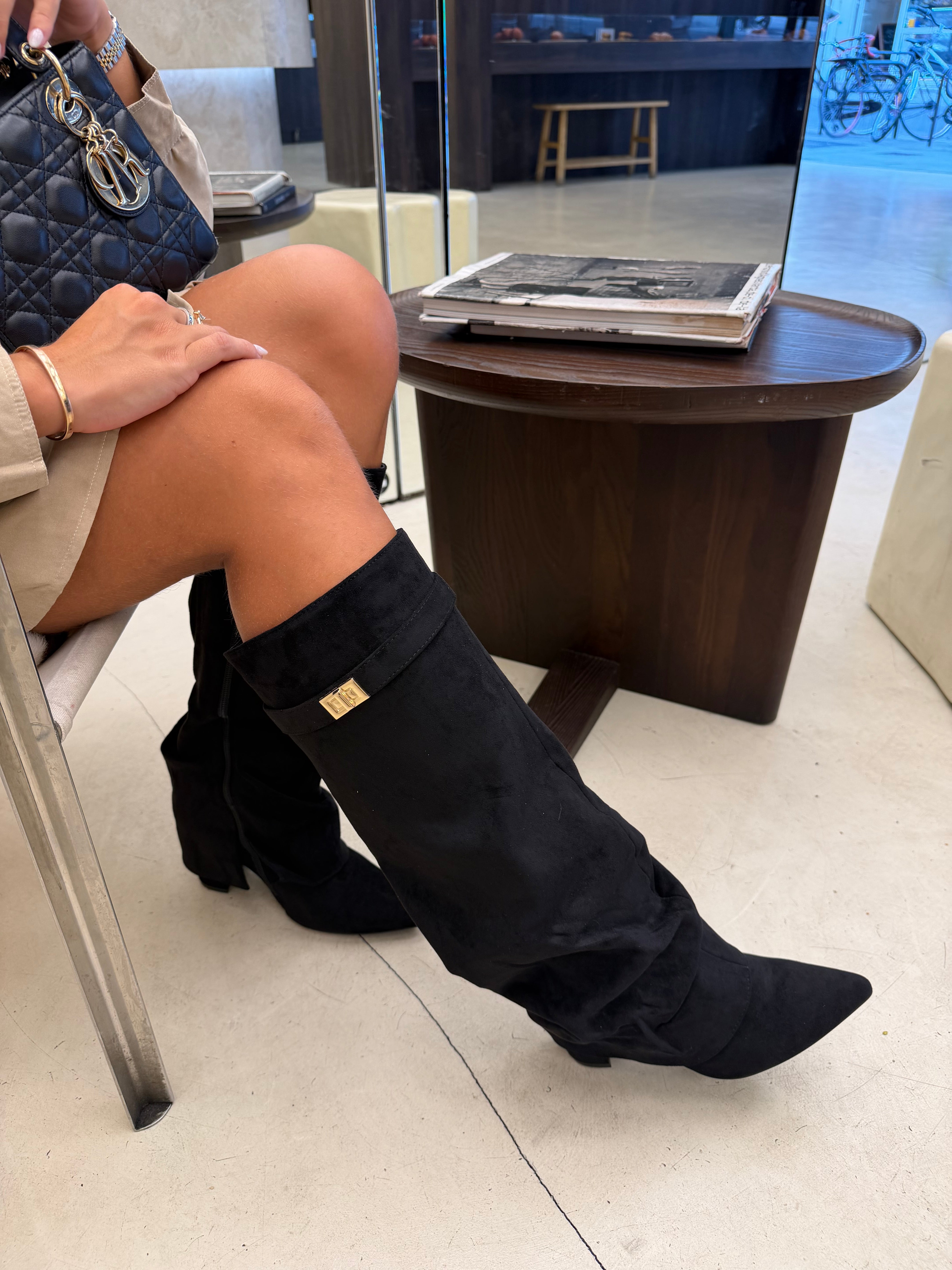 Botte haute NINA noire