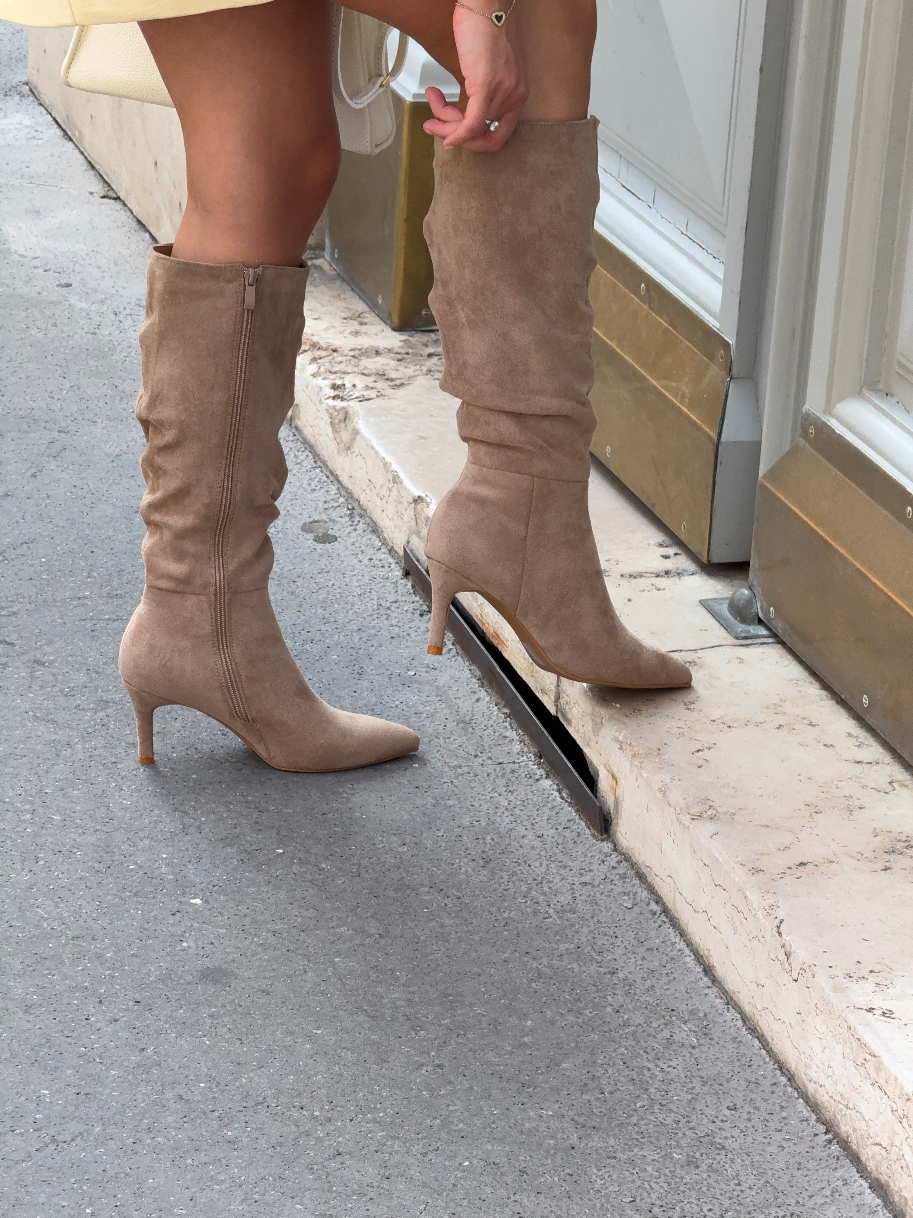 Botte CHLOE taupe haute