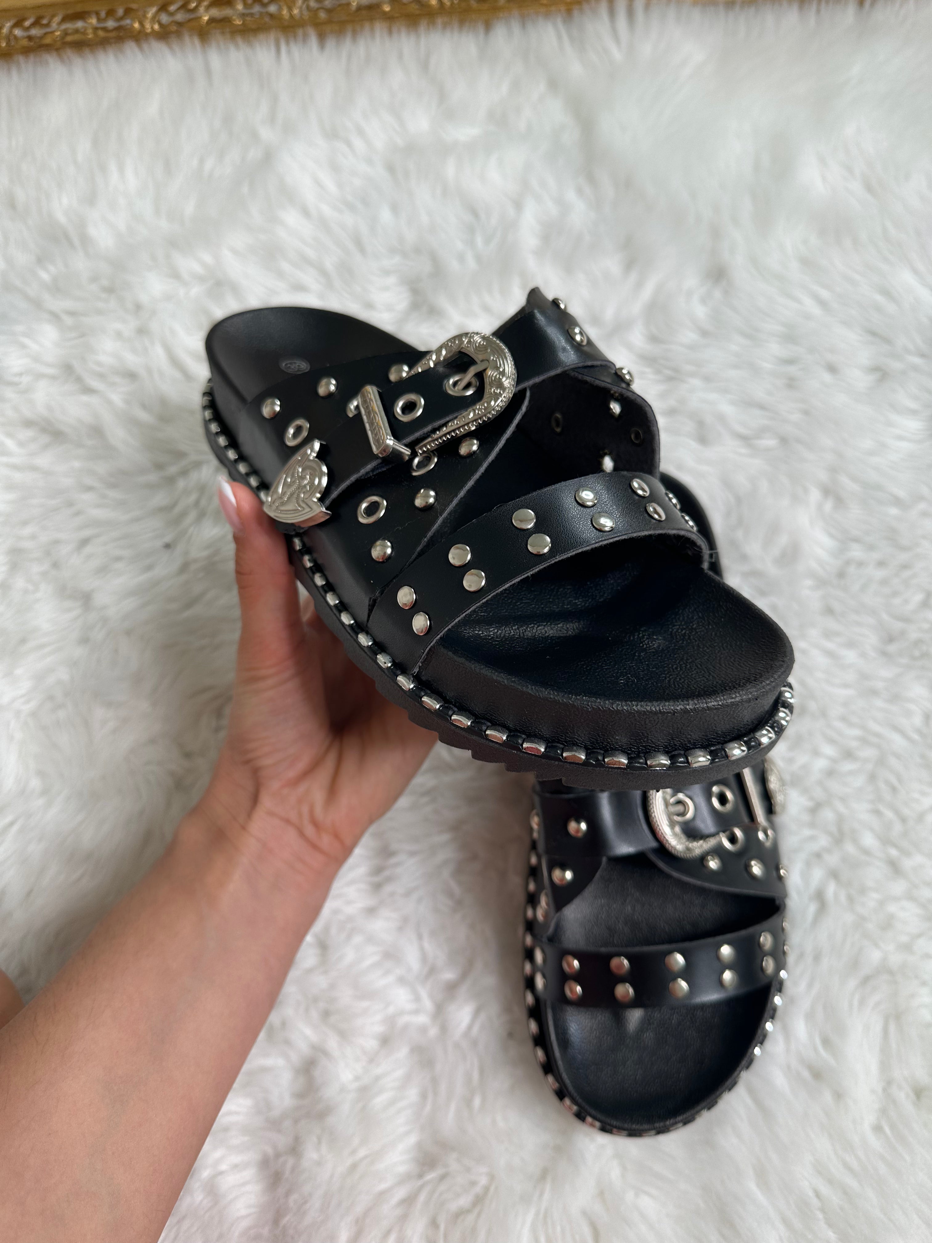 Mule claquette DINA NOIRE